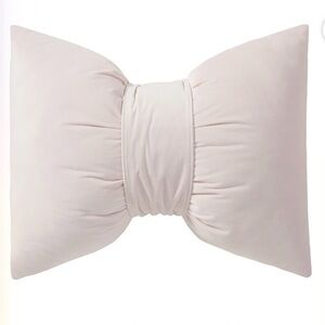 My Texas House 15" x 18" Bow Pink Velvet Decorative Pillow